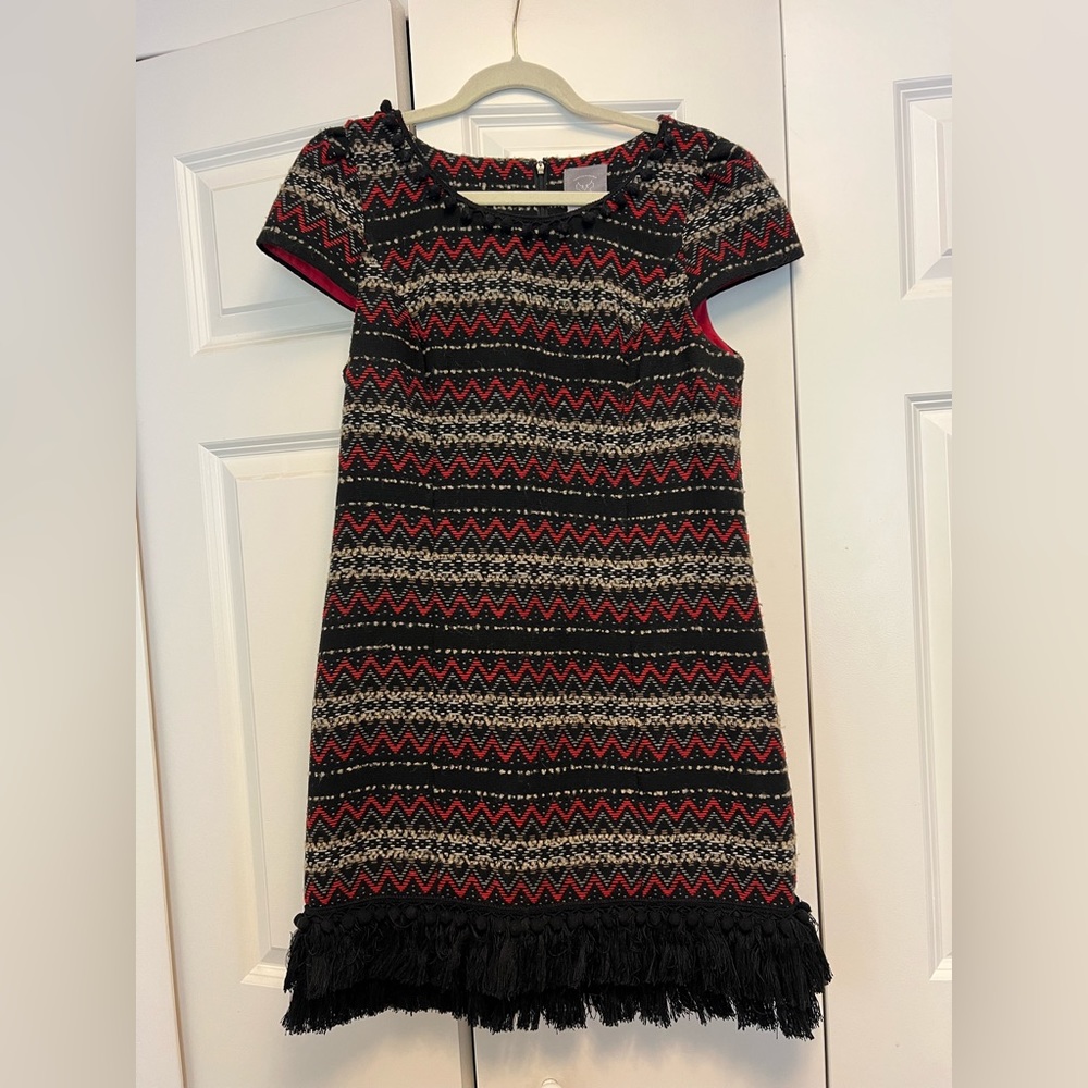 Anthropologie Vanessa Virginia Fringe Dress